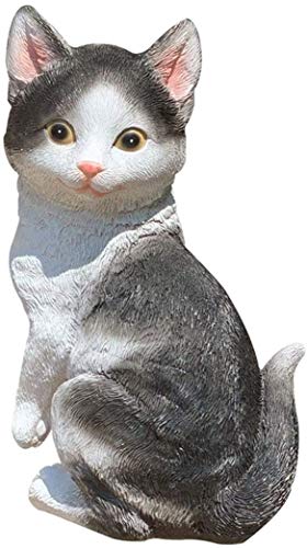 Statue de chat de salon en résine de 11,8 pouces pour décoration intérieure