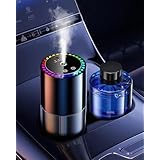 160ml 大容量車用アロマディフューザー｜車 芳香剤 (ガーデニア ホワイトティー)｜音楽連動ライト搭載｜超音波式｜3モード｜自動ON/OFF｜内蔵バッテリ｜最長6-12ヶ月持続｜車用・部屋・卓上・トイレ カーフレグランス ギフト｜BJ 579-2