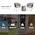 EAST OAK Breezeway Patio Furniture Set, 3-Piece Outside Bistro Set Handwoven Rattan Wicker Chairs with Waterproof Cushions, Tempered Glass Table, Outdoor Conversation Set for Porch, Coffee & Beige