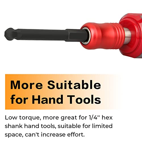 Ball End Hex Head Allen Wrench Drill Bit Set (10Pc Metric & 10Pc Sae), Tonsiki Upgraded 1/4" Quick Release Shank Magnetic S2 Steel Ball End Hex Screwdriver Bit Set, Perfect For Ikea Type Furniture #TOP2