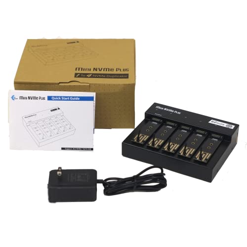 Image of EZ Dupe 1 to 4 M.2 Duplicator - M.2 NVMe / M2 SATA NGFF (PCIe /ACHI NVMe) B Key, M Key, B+M Key 2230 2242 2260 2280 Module Internal SSD Cloner Copier 45MB /Sec MiniNVMe Plus
