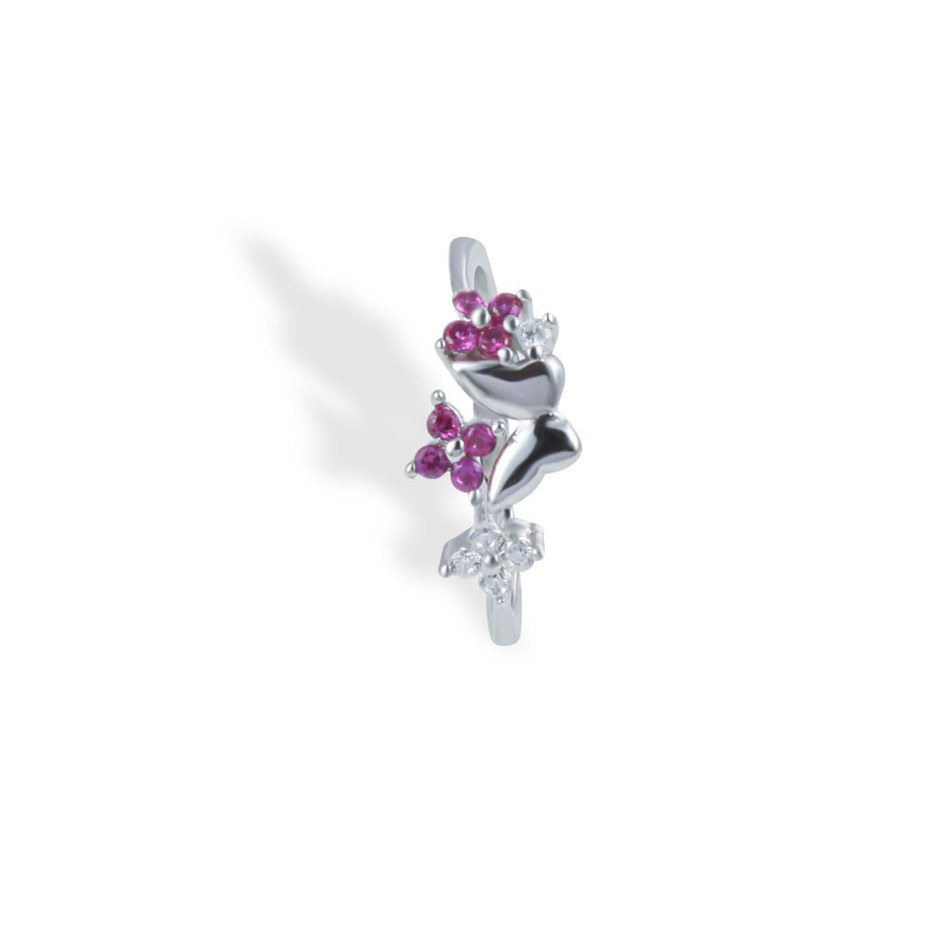 trending Butterfly Bloom Silver Toe Ring-picture-23