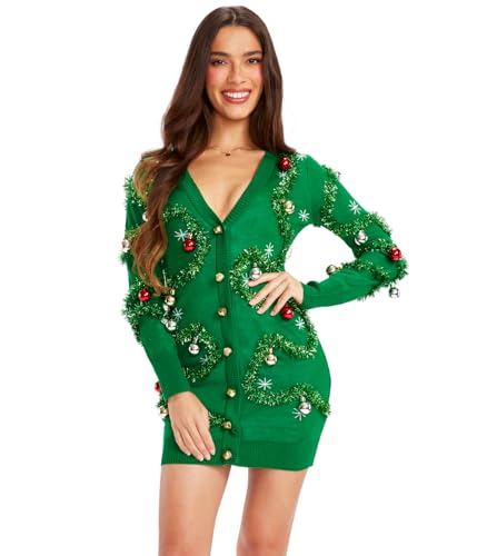 Tipsy Elves Christmas Sweater Dresses for Women - Cute Winter Themed Dresses - Instant Holiday Outfits