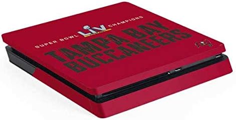 Skinit Decal Gaming Skin Compatible with PS4 Slim - Officially Licensed NFL Super Bowl LV Champions Tampa Bay Buccaneers Design