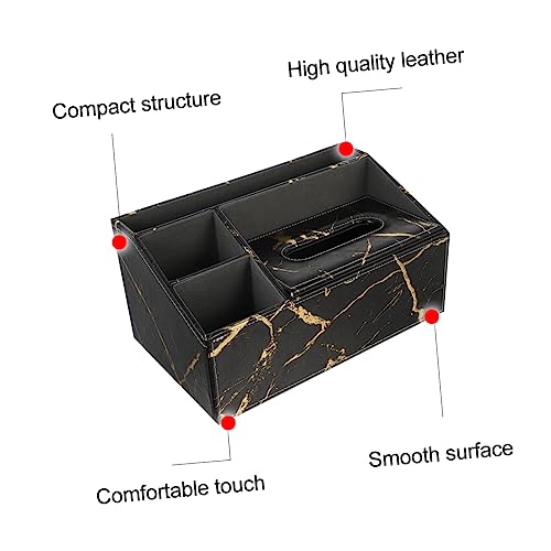 Boîte de rangement cuir marbré : la solution au désordre des télécommandes de salon - 8