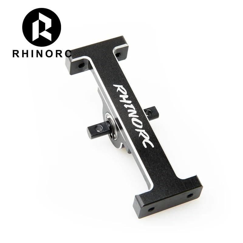 RhinoRC Hanger Beam,RC Holder Bridge,Metal Extend Driveshaft Axle for 1/10 Axial SCX10 Crawler Trucks Bridge Device Upgrade Parts(Adjustable V2)