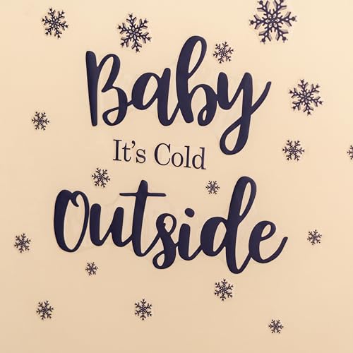 Vinilo decorativo Baby It's Cold Outside con copos de nieve miniatura 7