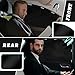 Tallew 5 Pcs Car Window Covers Sun Shades Black Divider Car Curtain Magnetic Privacy Side Sunshade Accessories for Men Adult Auto Camping Sleeping