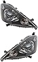Evan Fischer Headlight Set of 2 Compatible with 2009-2013 Honda Fit - HO2502138, HO2503138