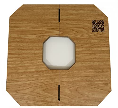 Jackaroo Board Game - Wooden Board Foldable And Open In The Middle - Strategy, Competitive, Fun 2-4 Player Marble And Card Game For All Ages (Oak) #TOP2