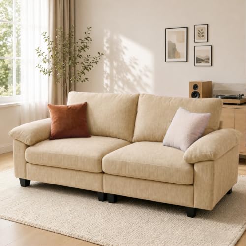 Image of 78 inch Loveseat Cloud Couch, Sectional Couches for Living Room