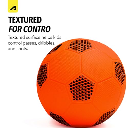 Image of Boldfit BounceLite Football Lightweight PVC Soccer Ball for Kids, Ideal for Beach, Pool, Indoor & Outdoor Play, Soft Training Football for Toddlers & Beginners, Orange - Size 3
