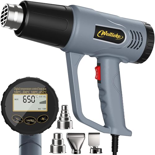 Weitieke Heat Gun LCD Digital Display 122-1202℉ 7 Level Temperature