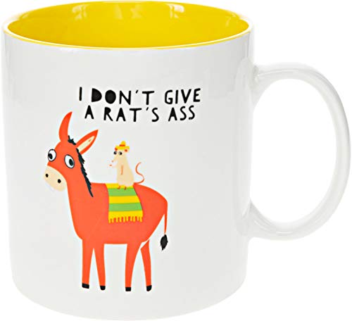 I Don't Give A Rat's Ass - 17oz Donkey Humorous Coffee Cup Mug
