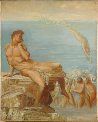 Tableau le génie de la poésie grecque pour habiller un mur vide - Toile Watts 60x90cm