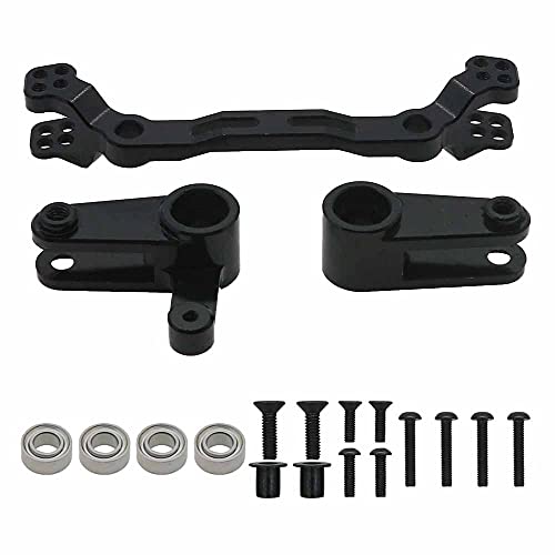 Rcawd Alloy Steering Parts Set Compatible with Arrma 3s Blx Upgrade Parts Steering Saver for Arrma New Old Big Rock Arrma Typhon Arrma Mega550 Arrma Vorteks Arrma Senton Arrma Granite Black