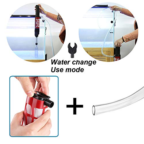 Yctech Aquarium Gravel Vacuum Cleaner: 6 Watt Automatic Filter Gravel Cleaning | Fish Tank Sand Cleaner | Sludge Extractor | Water Changer | Sand Washing | Dirt Suction #TOP2