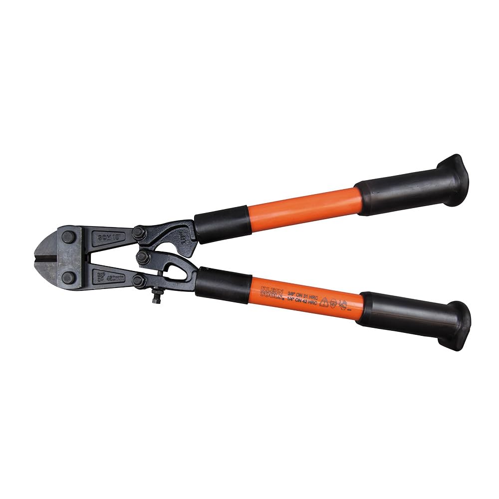 Bolt Cutter, Fiberglass Handles, 46 cm Klein Tools 63118, Orange / Black, 18-inch - Image 2