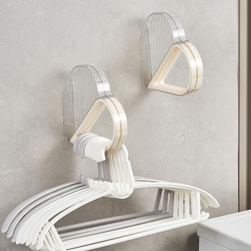 OUCRIY Hanger Organizer Wall Mounted Clothes Hanger Holder Rack for Closet Washroom Toilet