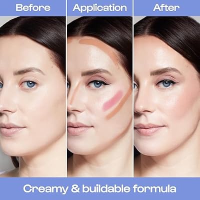 Alleyoop Stack The Odds All-in-One Cream Makeup Palette with Blush, Contour, Bronzer & Highlighter, Stackable Face Palette for Natural Color, Easy Touch-Ups & Travel Makeup Convenience, Sassy Pants