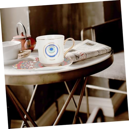 Tasse à thé multi usage en céramique pour maison et café design œil - 3