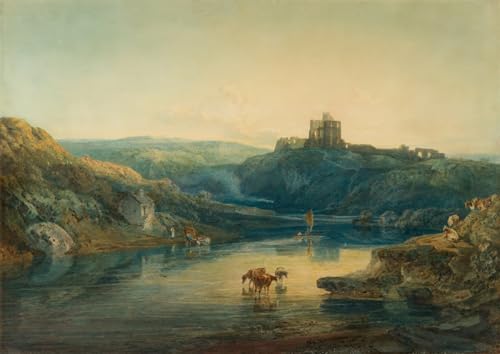 Tableaux Graffiti Art Mural d'un château par Turner, poster 60x90cm de style moderne coloré
