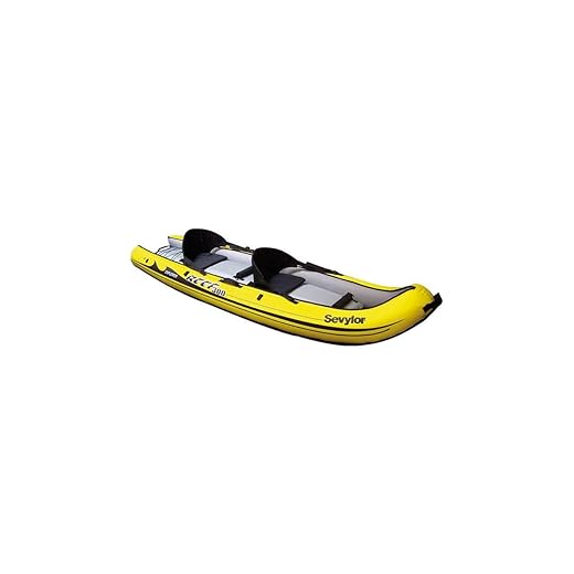 Sevylor Kayak Gonflable Reef 300, Kayak Sit-on-Top, Canoë Pour 2 Personnes, 296 x 84 cm