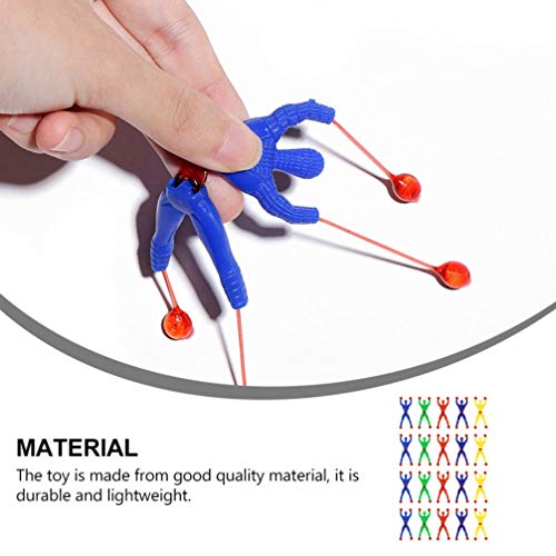 Toyvian 50 peças de suporte de janela masculino pegajoso escaladores de parede rolando homens brinqu