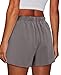 ONLYHE 2025 Womens Summer Shorts Casual Comfy Elastic Waist Shorts with Pockets Fashion Beach Lightweight Shorts Grey L
