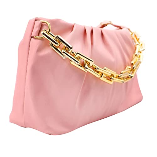 Image of Women's Cloud Shape Sling Bag Trendy Fashion Shoulder Bag Chain Handle Crossbody Bag for Girls