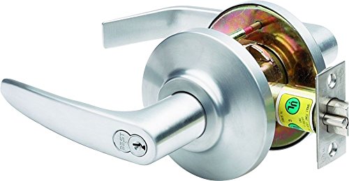 Stanley Best 7KC 37 R 16D S3 626 7-Pin Contour No Return Medium Duty Lockset, Classroom, Satin Chrome, 2"