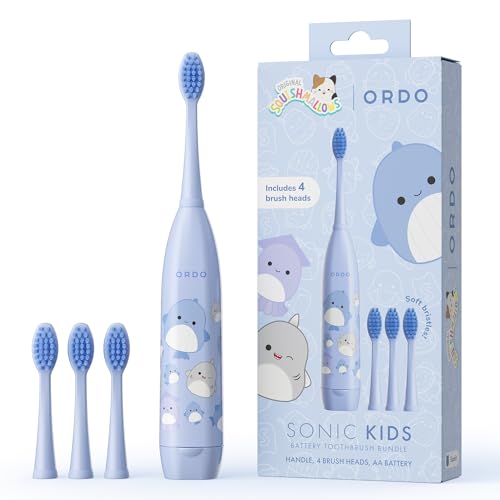 Brosse à dents sonique Ordo Squishmallows Samir, idée cadeau utile pour enfants dès 4 ans