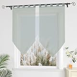 Caractéristiques du design : Ce rideau brise-bise transparent a un design simple qui ne prend pas beaucoup de place. Les franges au bas du rideau lui apportent une touche élégante et améliorent l'atmosphère de la pièce, s'adaptant à différents styles de décoration intérieure.