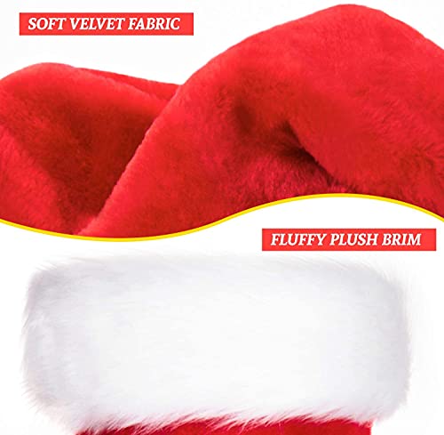 Rjvw CHRISTMAS HAT-0AB1 Hat, Santa Hat For Kids,Xmas Hat,Unisex Velvet Classic Toddler Santa Claus Hat For Christmas New Year Party thumb #1