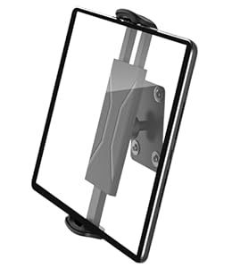 Woxovo Tablet Wandhalterung, Tablet Halterung Wand, 360° Drehbar iPad Wandhalterung für 4,7-14'' eReader/Smartphone, iPad Halterung Wand aus Aluminium für iPhone, Galaxy Tab, Kindle Fire HD, Switch