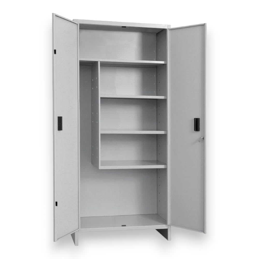 Armadio 2 Ante portascope da Interno in Metallo chiudibile a Chiave - 60x40x180h cm