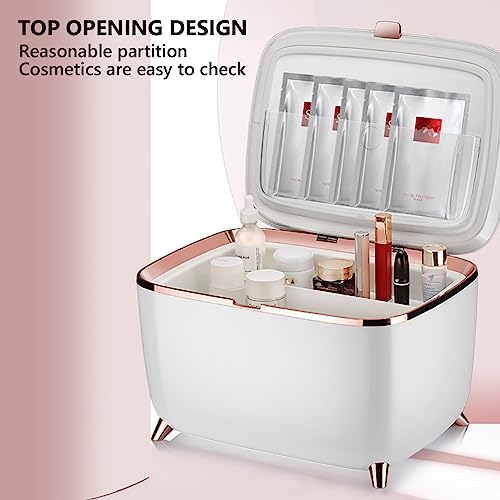 Mini refrigerador, refrigerador portátil de belleza, enfriador de cosméticos para automóvil, congelador de leche materna de insulina de escritorio, conexión inalámbrica con teléfono móvil