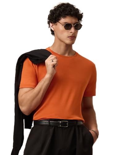 Image of The Souled Store Supima: Men and Boys Short Sleeves Round Neck Solid Premium Basic Casual Lightweight Easy to Style Everyday Streetwear Trendy Supima T-Shirt