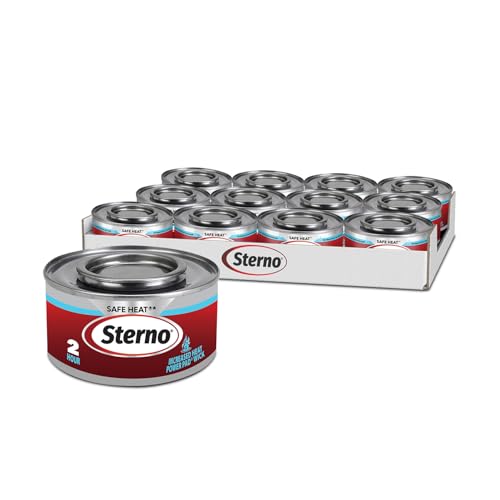 Sterno Safe Heat PowerPad Chafing Fuel, 2-Hour Burn, 12 Pack
