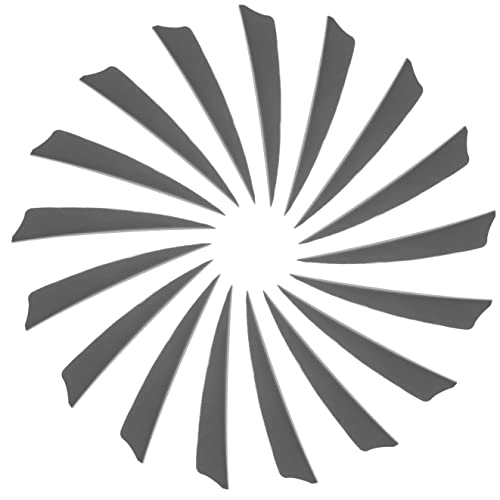 Archerest 4-Inch Shield Cut Vanes, Archery Arrow Fletches Right Wing For Wood, Fiberglass, Carbon Arrows And Diy Cosplay Fletching Accessories (20-Pack) (Pure, White) #TOP22