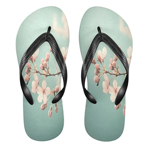 STAYTOP Beautiful Cherry Blossoms Flip Flops Sandals of Men's & Women's,Sandals Beach Slippers Shower Slides