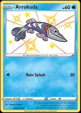 Amazon.com: Pokemon - Arrokuda SV031/SV122 - Shining Fates - Shiny Vault -  Card : Toys & Games