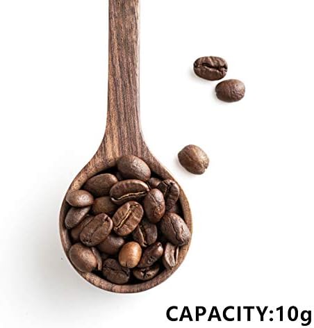Master Srlin Long Handle Coffee Scoop with Black Walnut 10g Coffee Spoon. Measuring for Coffee Beans or Tea.Tablespoon. Coffee Accessories, Coffee Scoop 2 Tablespoon, Coffee Measuring Scoop.