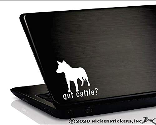 Got Cattle? Nickerstickers® Australian Cattle Dog Vinyl Window Decal #TOP2