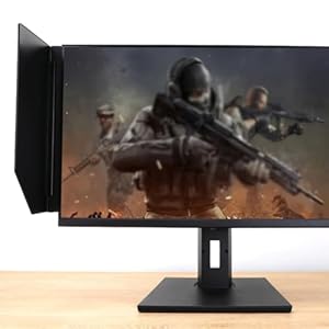 Sonnenschutz for Desktop-Computer, tragbarer Sonnenschutz for LED-Videomonitore, 17-28-Zoll-Blendschutz for Monitore, 180°-Einstellwinkel, Sichtschutz, PC-Bildschirmabdeckung fürs Büro, for Spielen(Le
