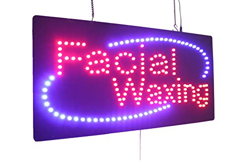 Facial Waxing Sign, Topking Signage, Led Neon Open, Store, Window, Shop, Business, Display, Grand Opening Gift #TOP22