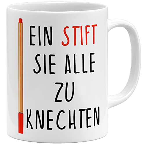 OM3&reg; witzige Lehrer Tasse mit Spruch Geschenkidee Schule Unterricht Lehrerin Geschenk | Keramik Becher | 11oz 325ml | Beidseitig Bedruckt | Weiss