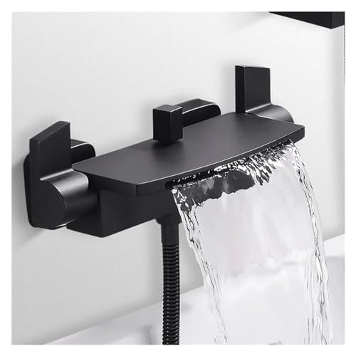 Robinet cascade salle de bain et ensemble douche eau chaude froide LWX - 6