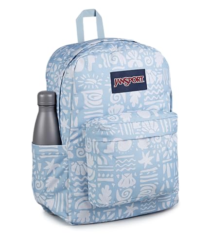 Image of JanSport SuperBreak Plus Backpack with Padded 15-inch Laptop Sleeve and Integrated Bottle Pocket - Spacious and Durable Daypack for Work and Travel - Coastal Curiosities