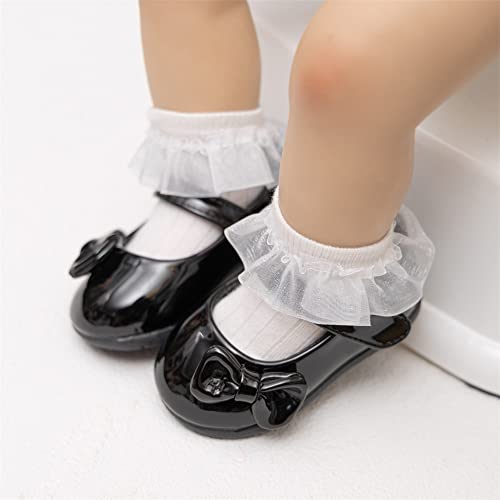 image for Meckior Infant Baby Boys Girls Classic PU Leather Wedding Dress Shoes 